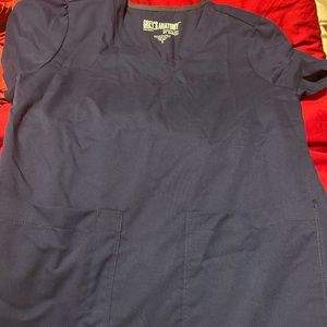 2 Pocket Greys Anatomy Scrub Top